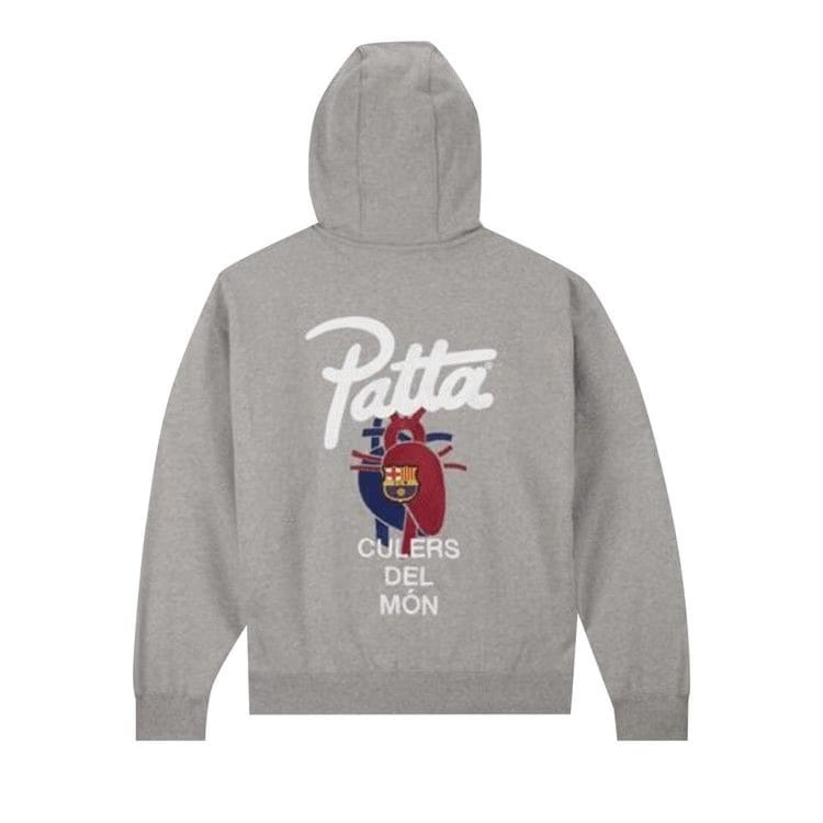 Nike FC Barcelona x Patta Solo Swoosh Hoodie Grey