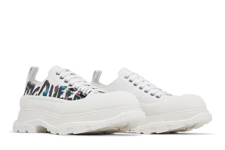 Alexander McQueen Tread Slick Lace-Up Watercolour Graffiti