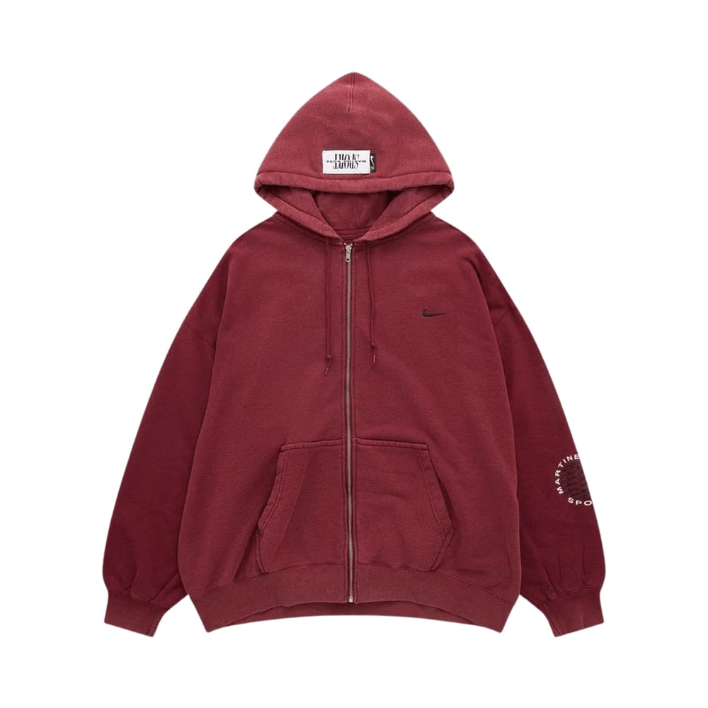 Nike x Martine Rose Full-Zip Hoodie Team Crimson