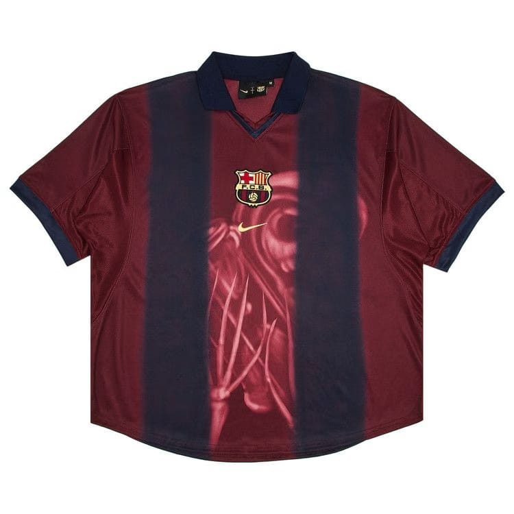 Nike FC Barcelona x Cactus Jack Retro 2000/01 Home Skeleton Jersey Red/Blue