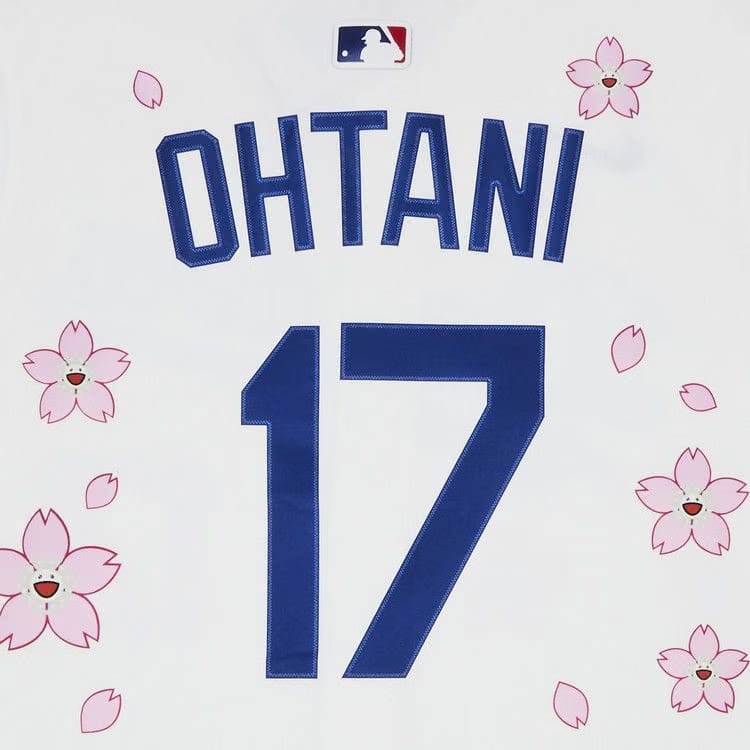 Nike x Takashi Murakami x MLB World Tour Tokyo Series 2025 Dodgers Ohtani Jersey White
