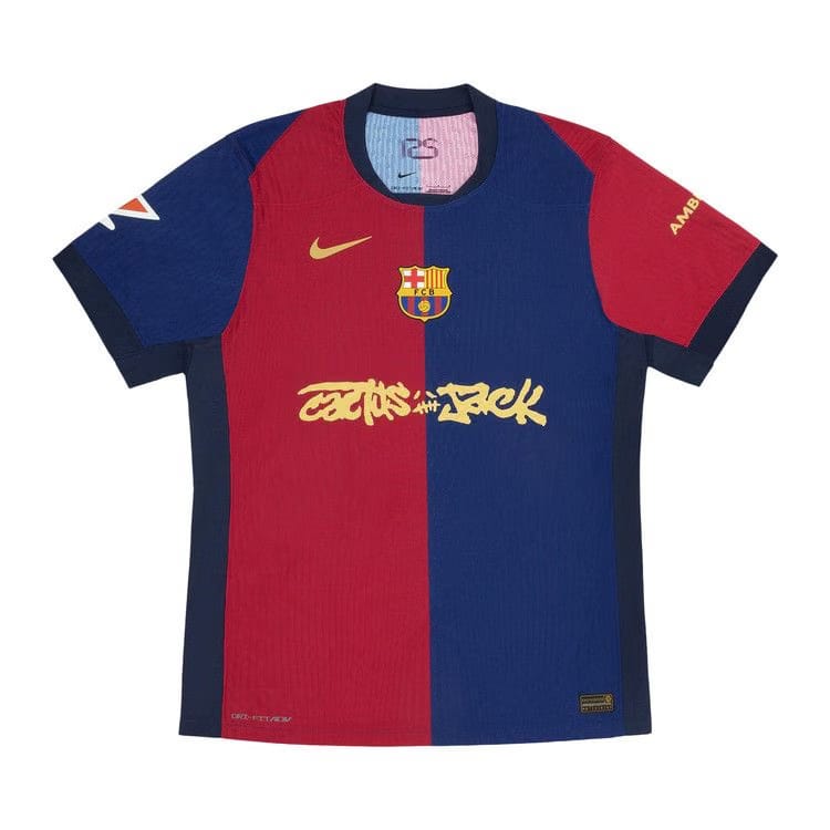 Nike FC Barcelona x Cactus Jack 2024/25 Match Home Jersey Red/Blue