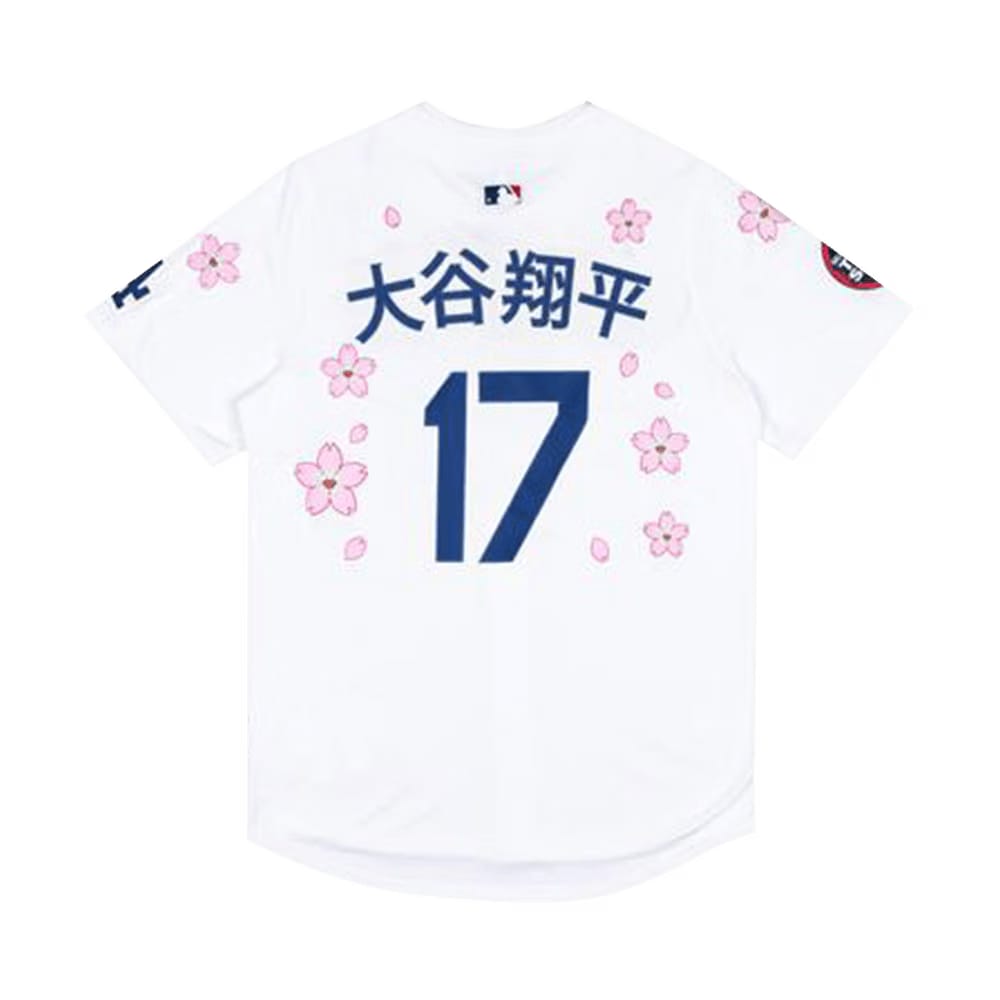 Nike x Takashi Murakami x MLB World Tour Tokyo Series 2025 Dodgers Ohtani Kanji Jersey White