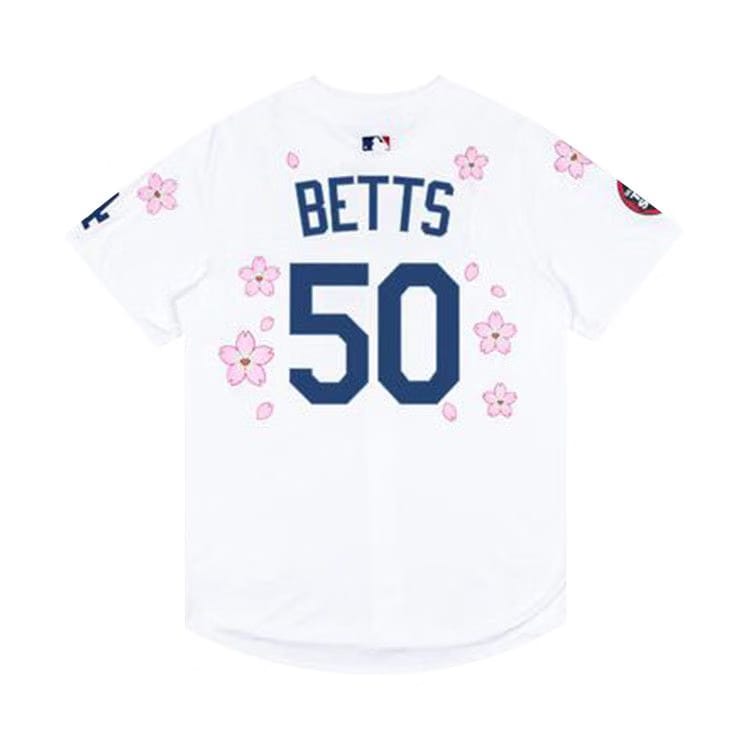 Nike x Takashi Murakami x MLB World Tour Tokyo Series 2025 Dodgers Betts Jersey White