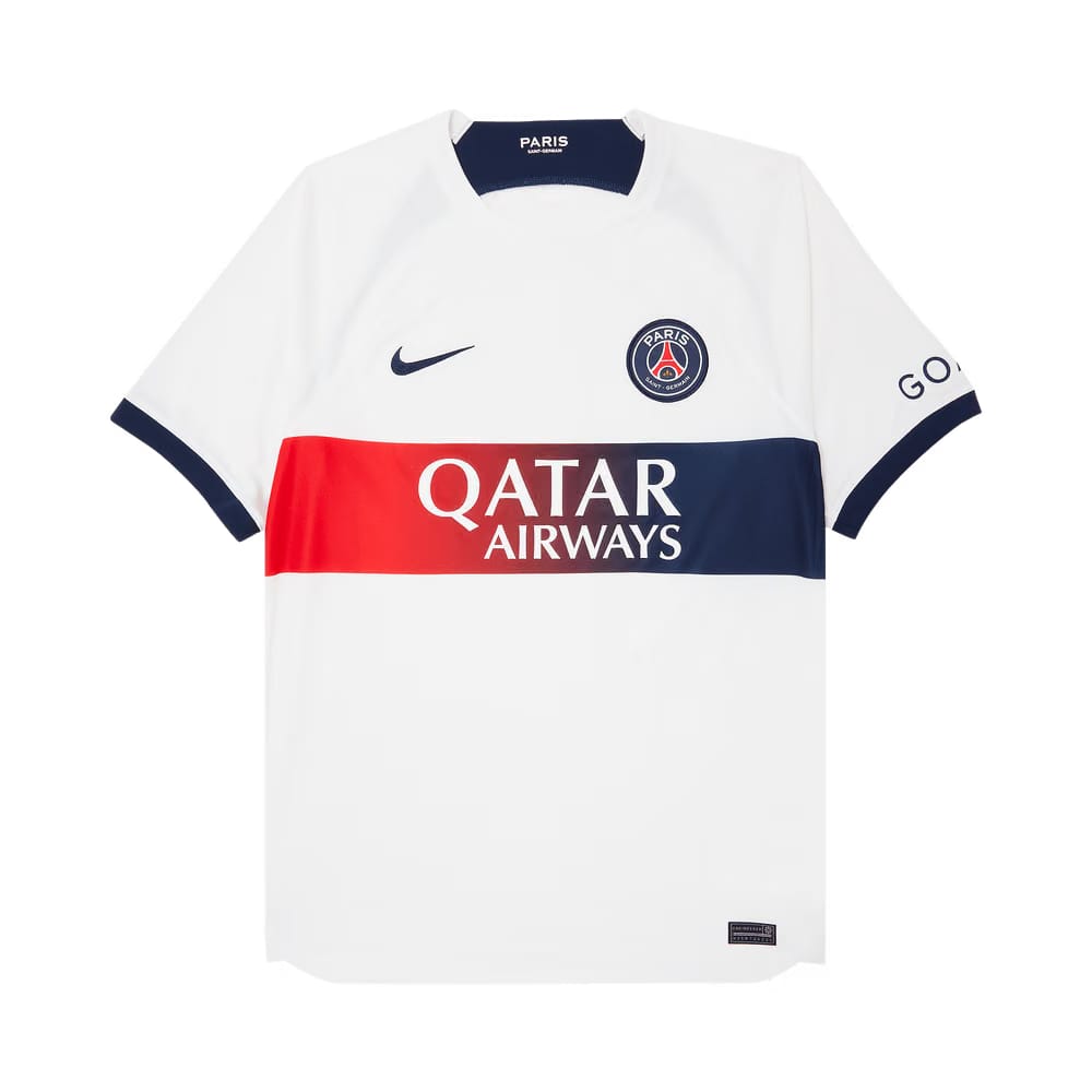 Nike Paris Saint-Germain Stadium Away Dri-FIT Jersey White/Midnight Navy