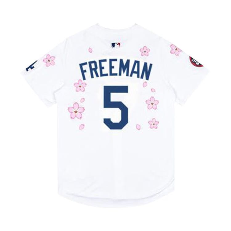 Nike x Takashi Murakami x MLB World Tour Tokyo Series 2025 Dodgers Freeman Jersey White