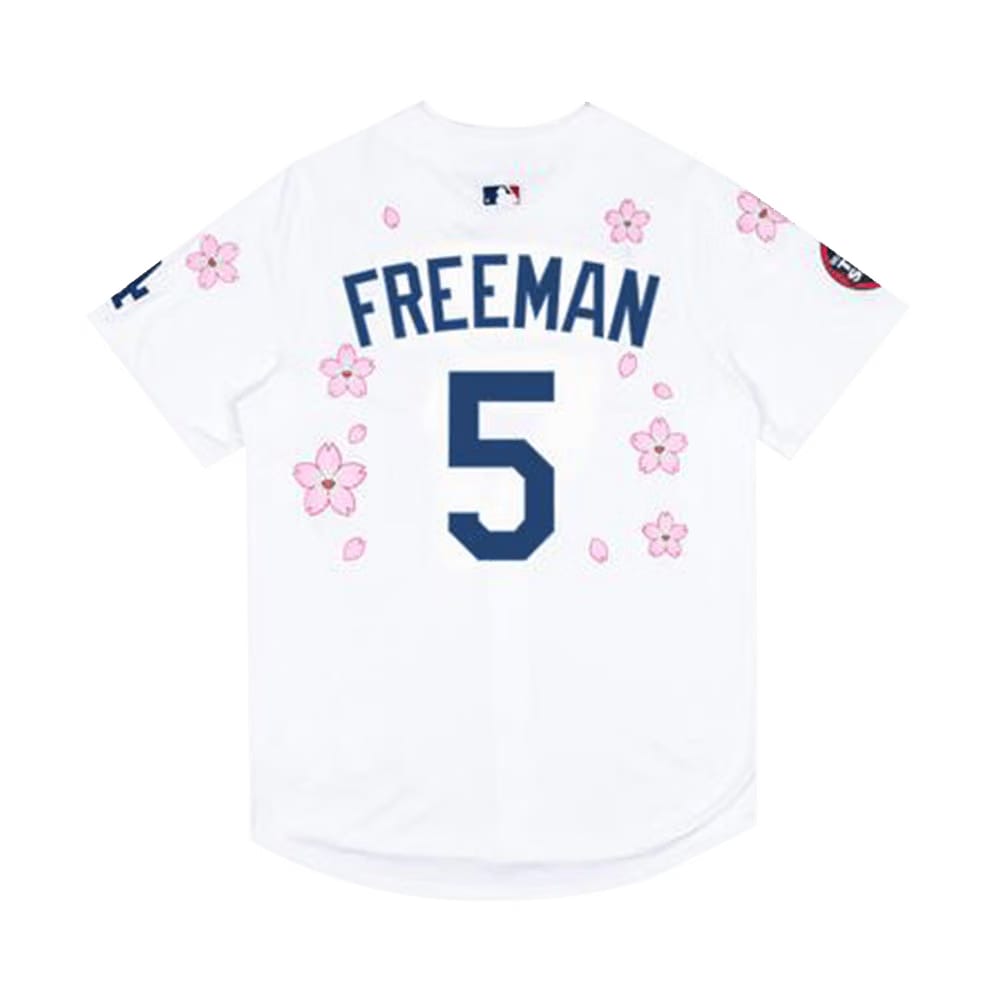 Nike x Takashi Murakami x MLB World Tour Tokyo Series 2025 Dodgers Freeman Jersey White