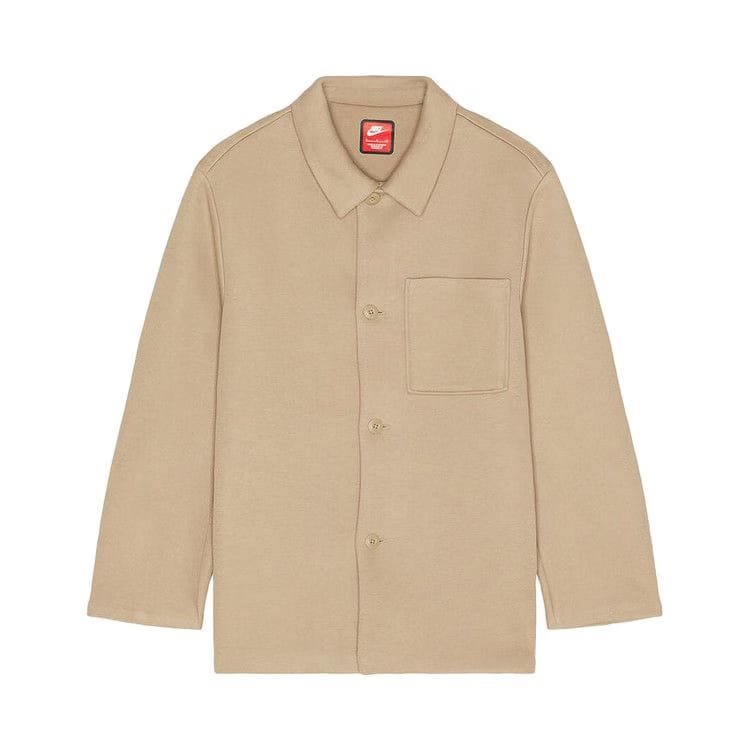 Nike Sportswear Tech Fleece Reimagined Oversized Shacket Khaki