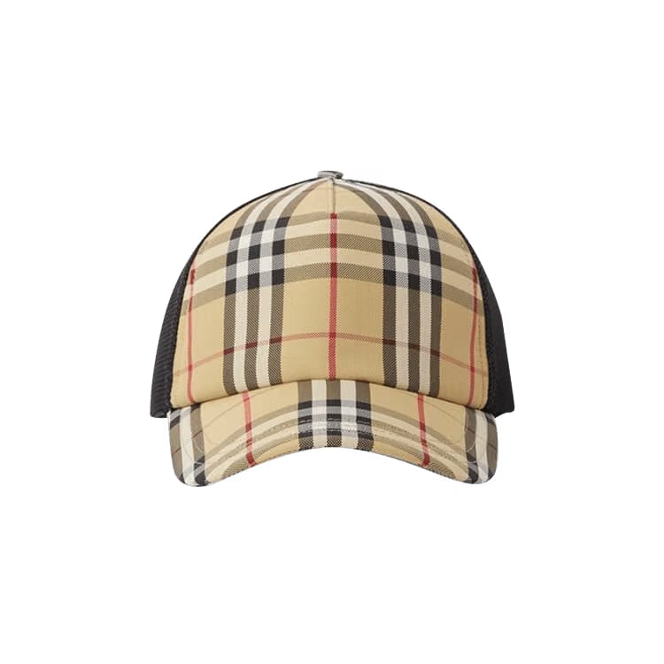 Burberry Check and Mesh Cap Archive Beige