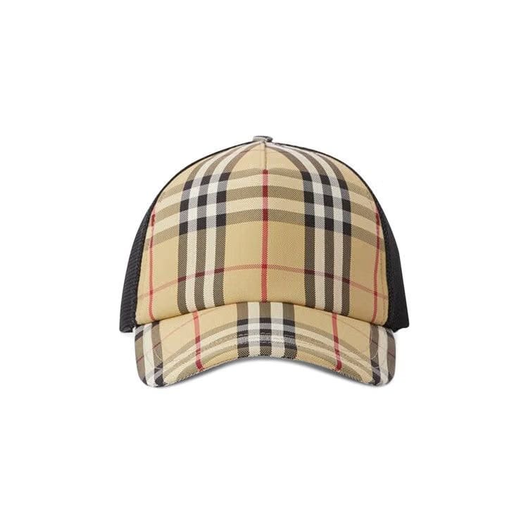 Burberry Check and Mesh Cap Archive Beige