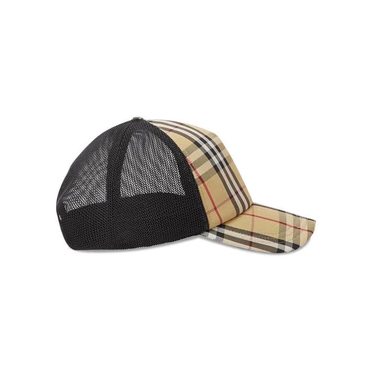 Burberry Check and Mesh Cap Archive Beige