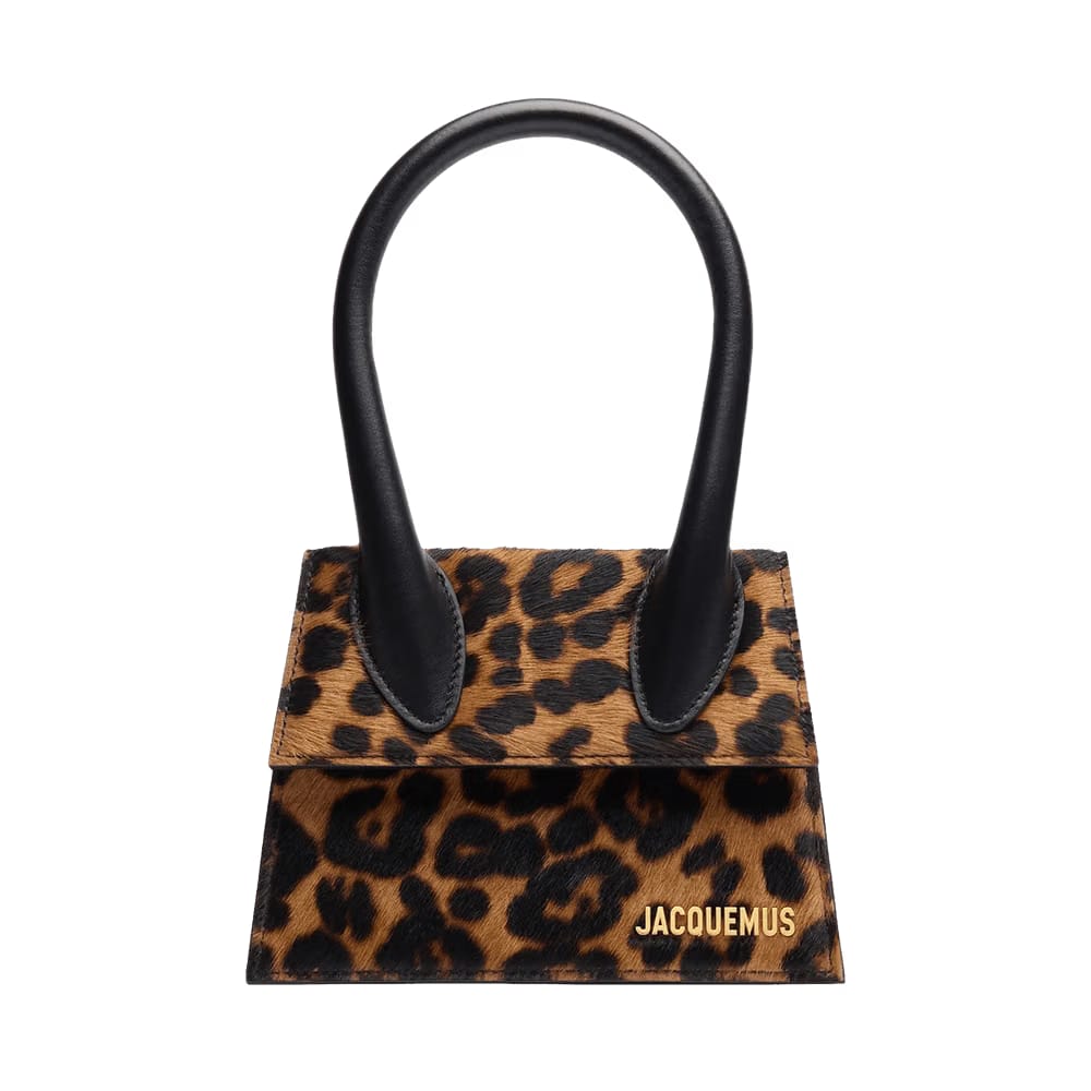 Jacquemus Le Chiquito Moyen Leopard Brown