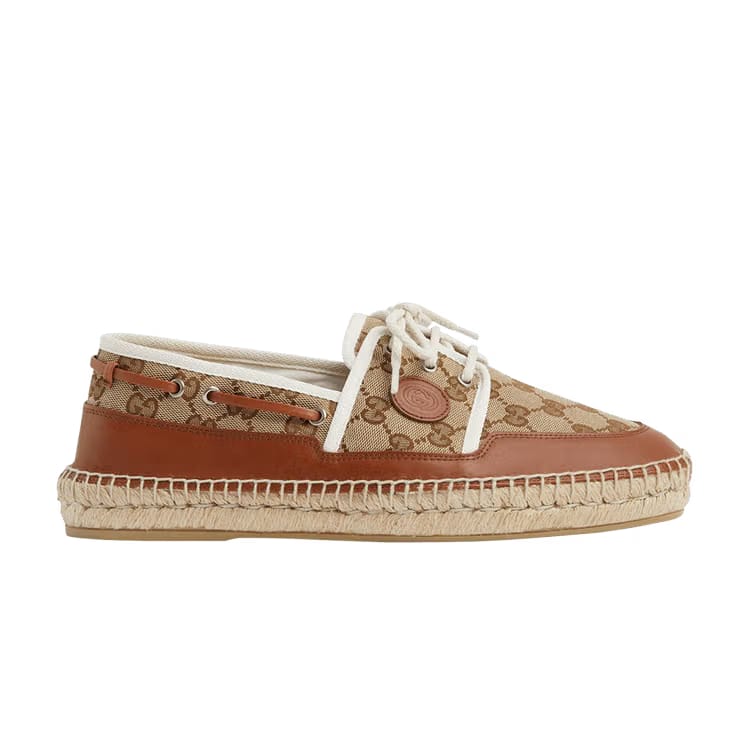 Gucci Loafer Espadrilles Beige Monogram