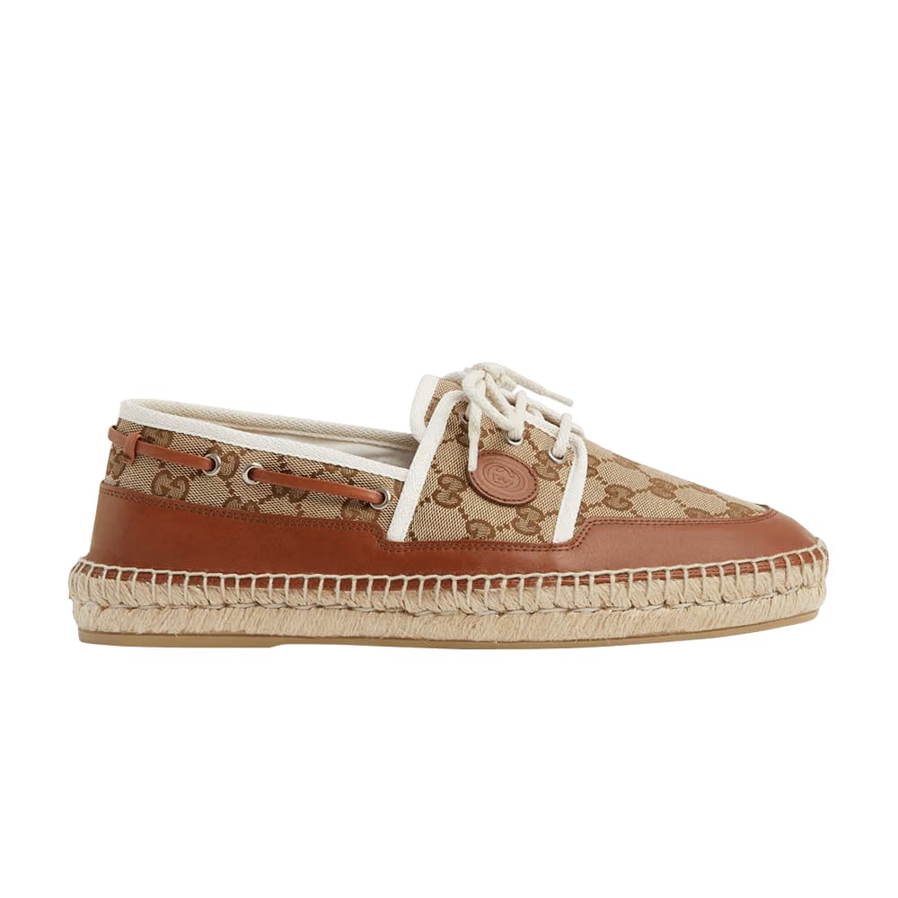 Gucci Loafer Espadrilles Beige Monogram