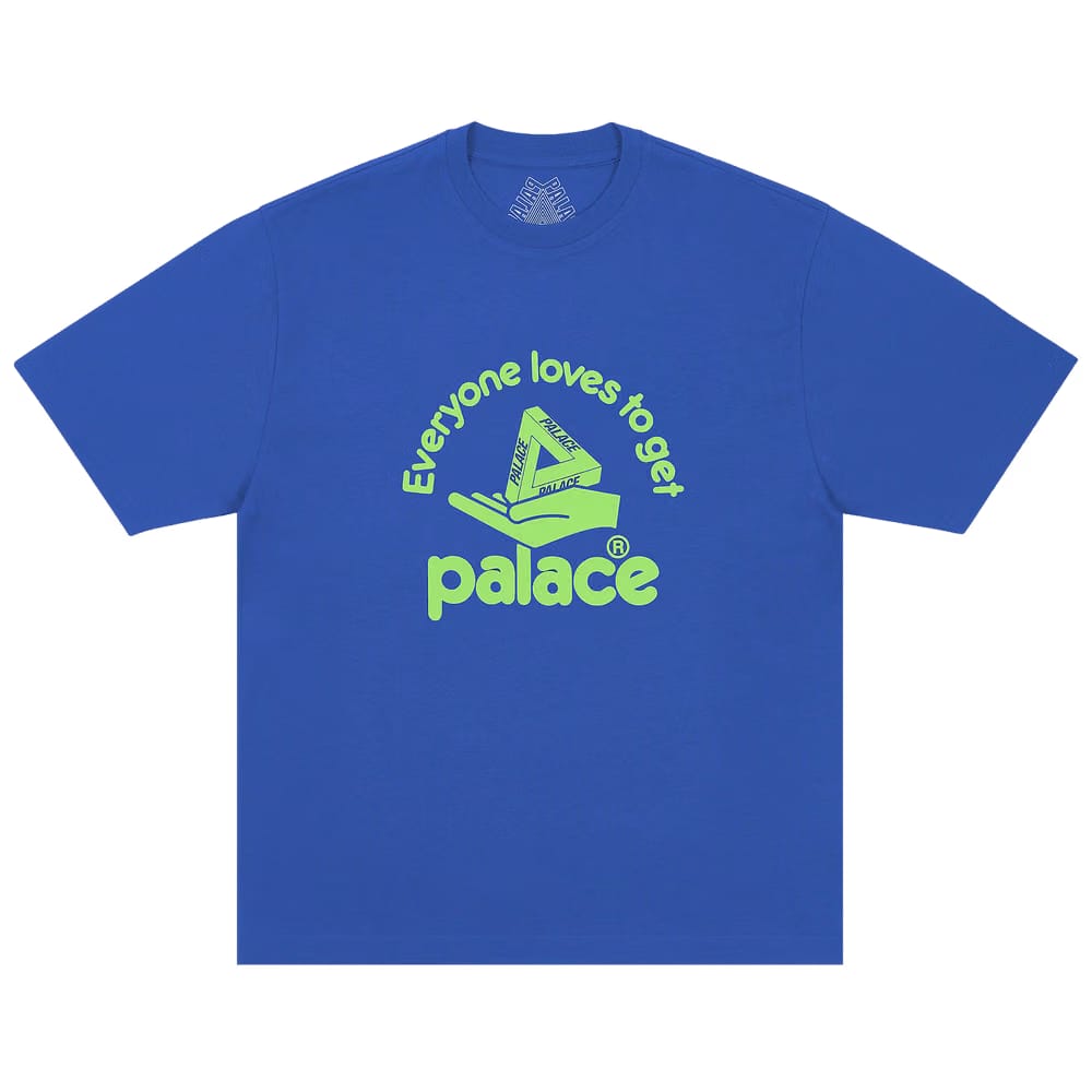 Palace Hand Out T-Shirt Blue Berry