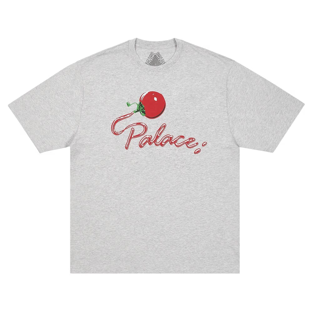 Palace Tommy T-Shirt Grey Marl
