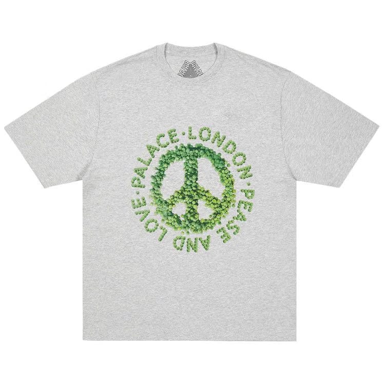 Palace Pease And Love T-Shirt Grey Marl