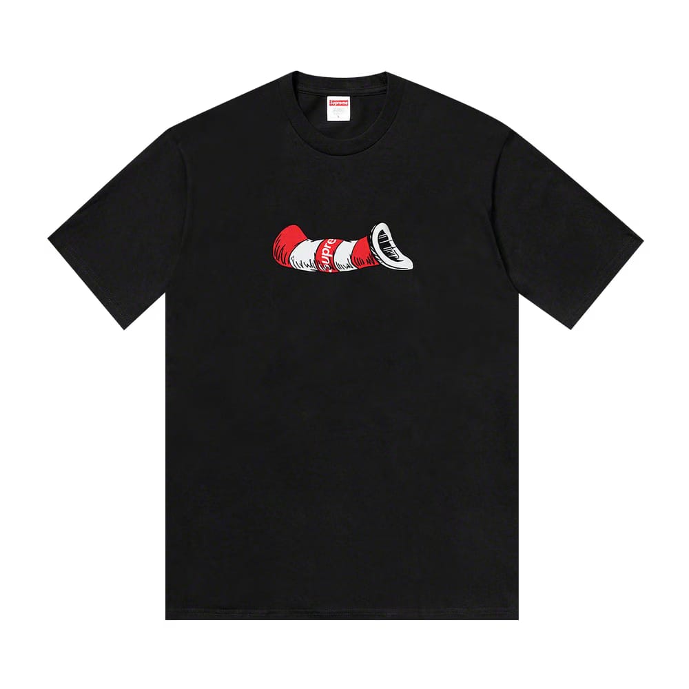 Supreme Cat in the Hat T-Shirt Black