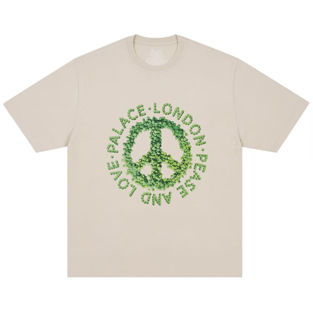 Palace Pease And Love T-Shirt Stoney Grey