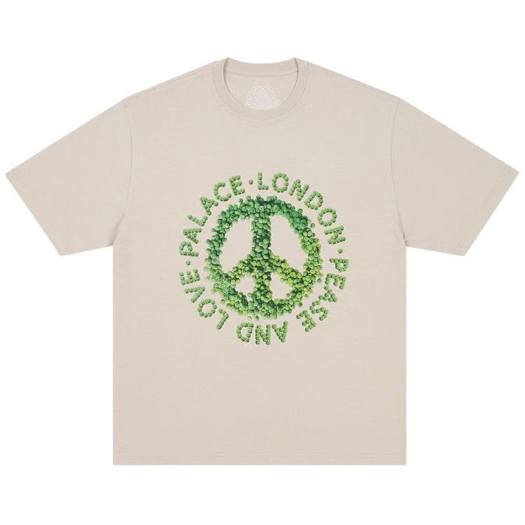 Palace Pease And Love T-Shirt Stoney Grey