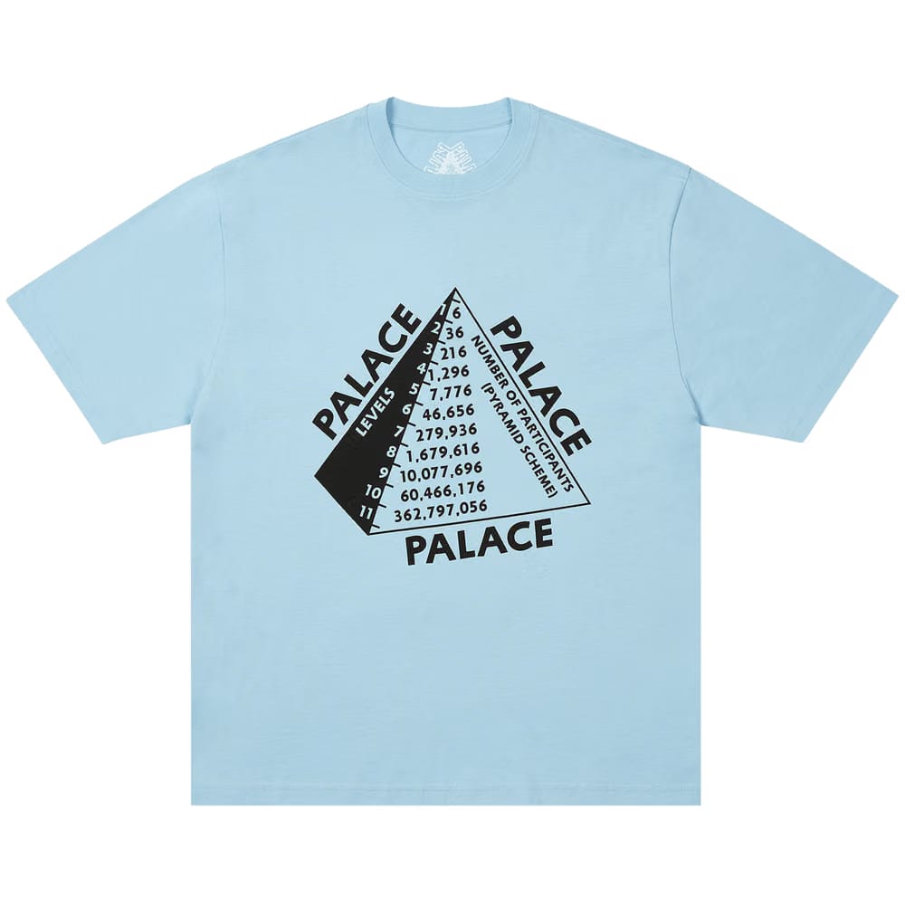 Palace Scheme T-Shirt Skyline Blue