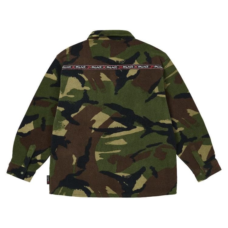 Palace Polartec Om Fleece Overshirt Woodland Camo