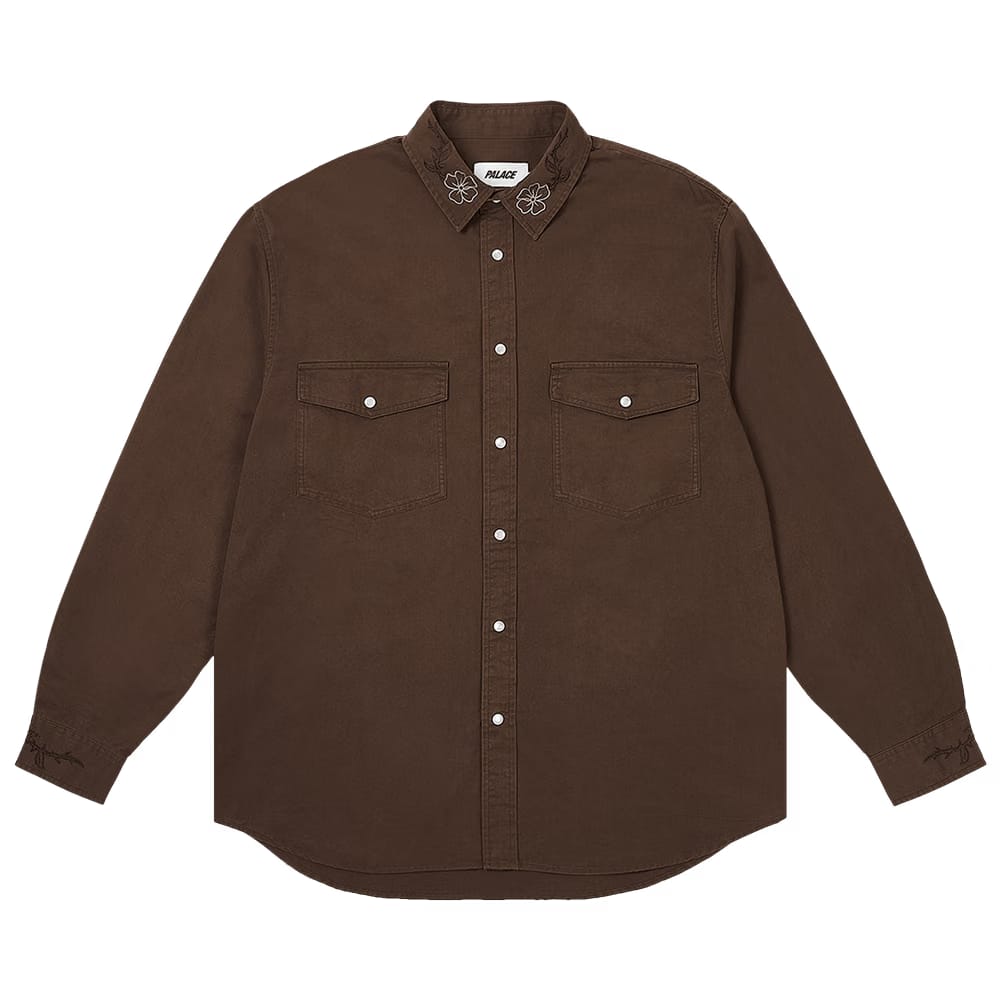 Palace Flexus Shirt Nice Brown
