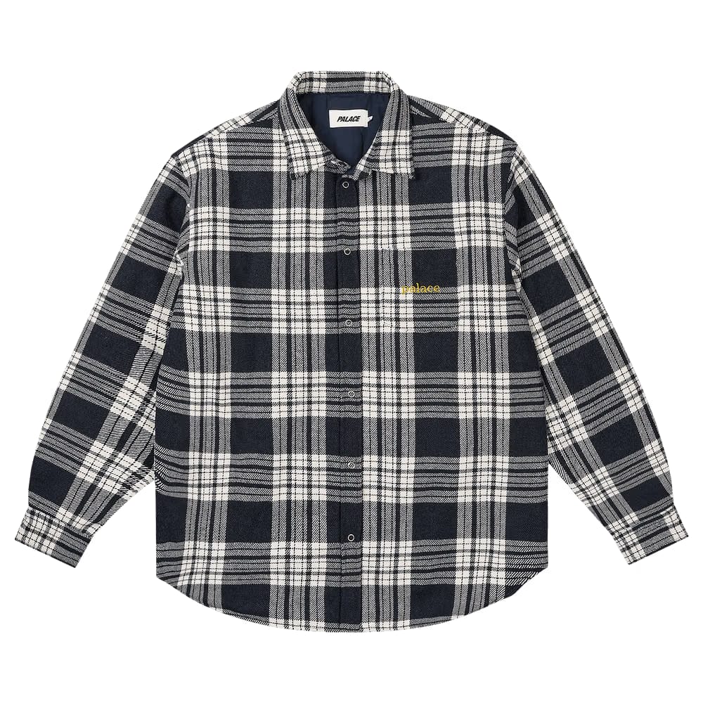 Palace Check Insulated Shirt Navy