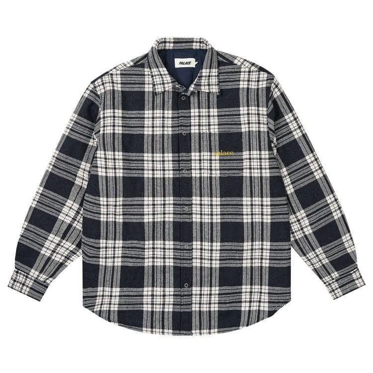 Palace Check Insulated Shirt Navy