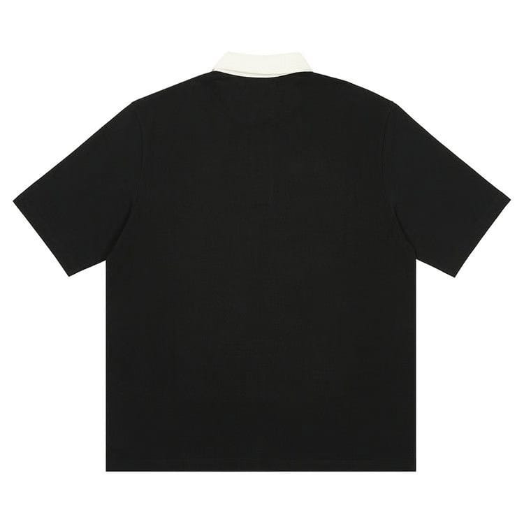 Palace Wide Rugby Polo Black