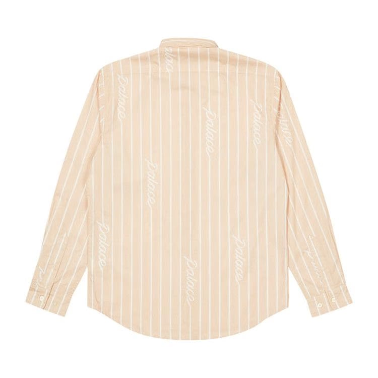 Palace Hand Stripe Shirt Tan