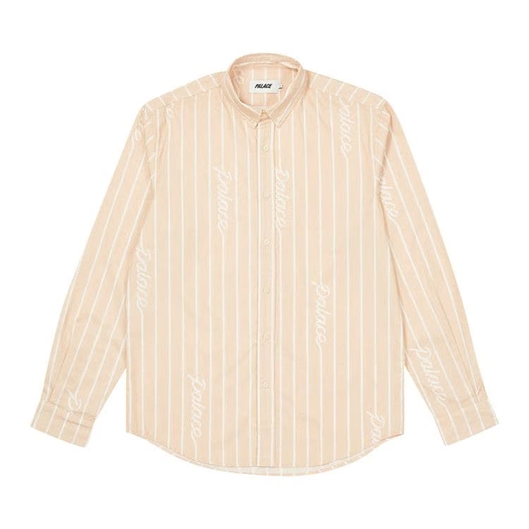 Palace Hand Stripe Shirt Tan