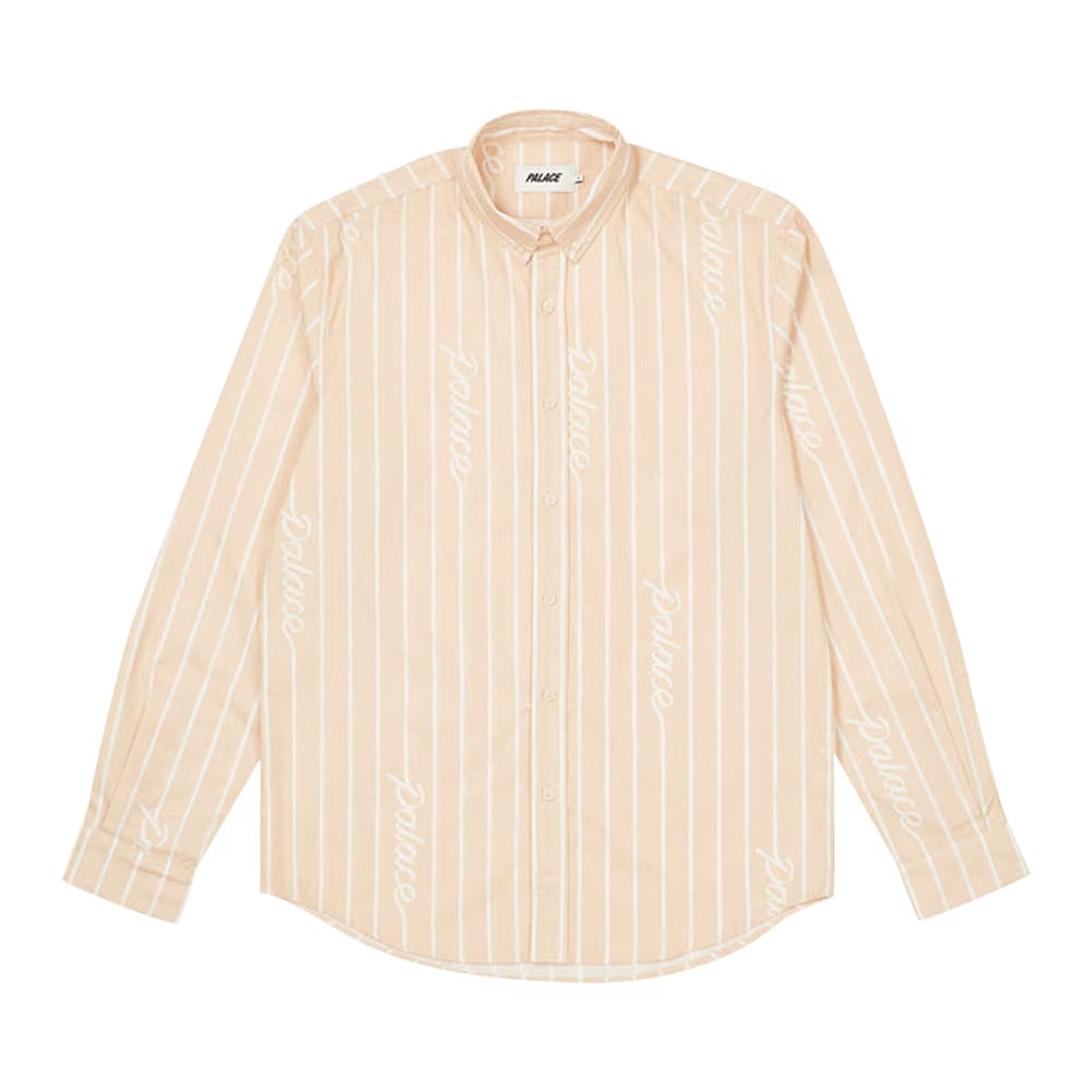 Palace Hand Stripe Shirt Tan