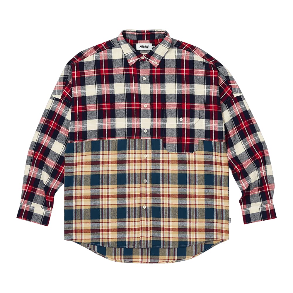 Palace Checkmate Drop Shoulder Shirt Red
