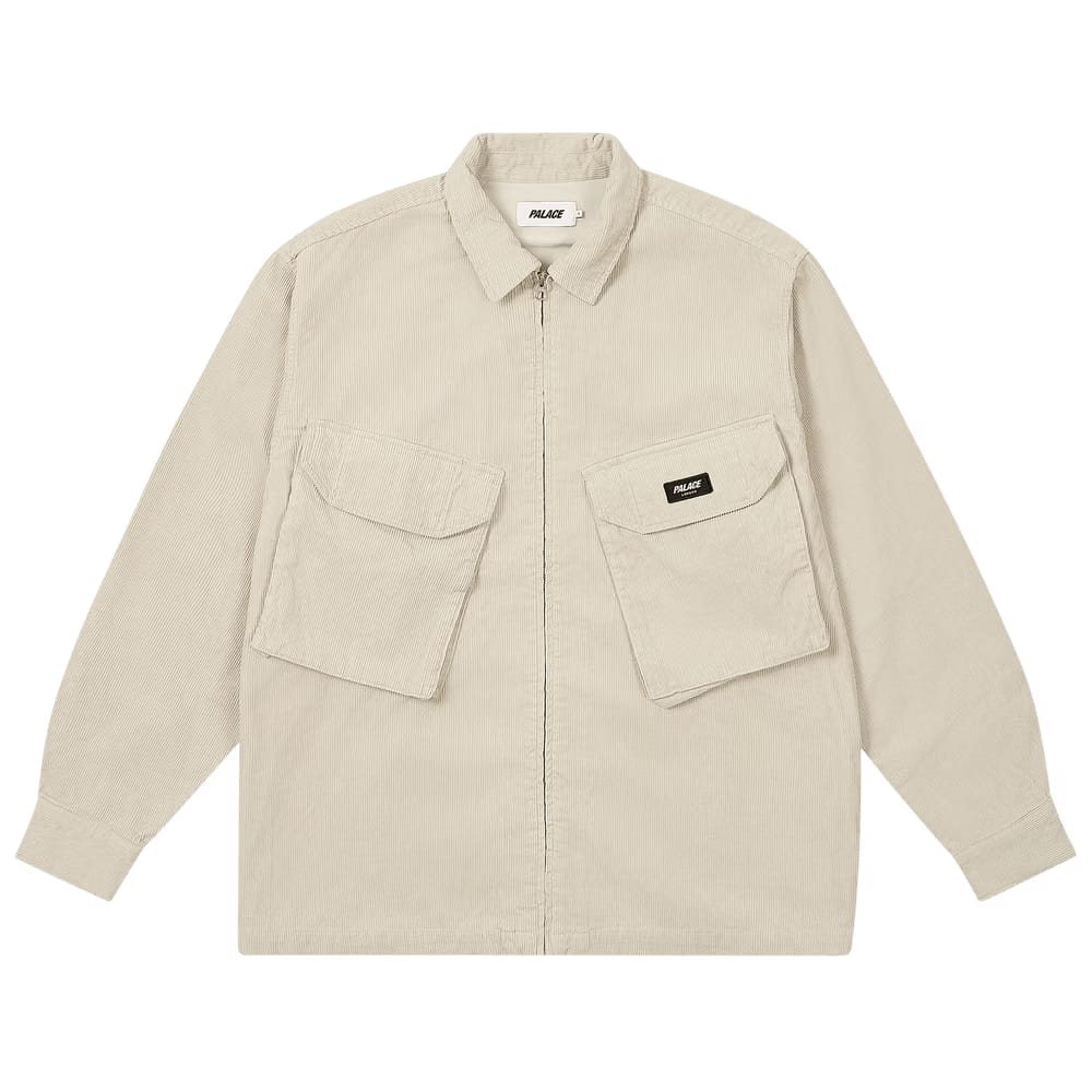 Palace Cord PDU Overshirt Concrete Grey