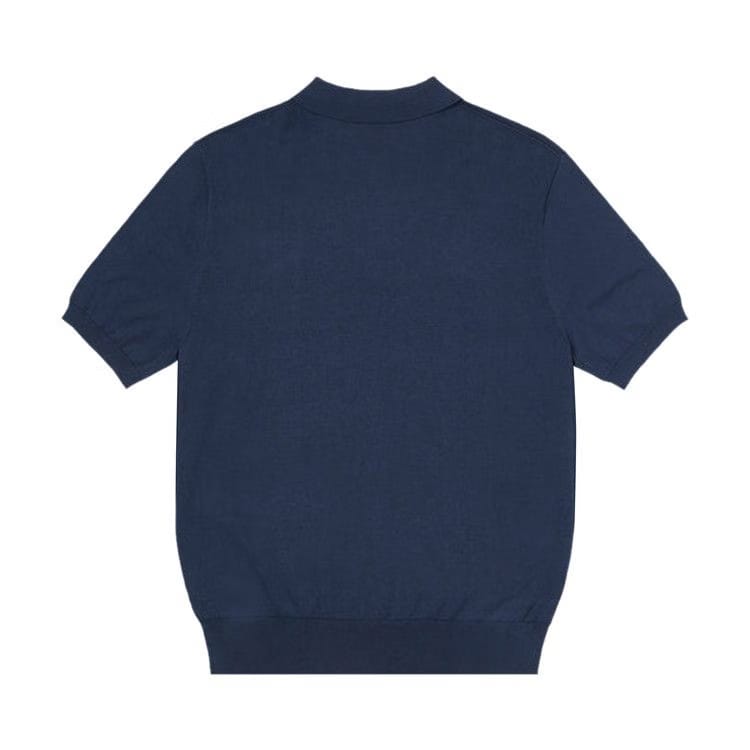 Palace Intarsia Font Polo Navy