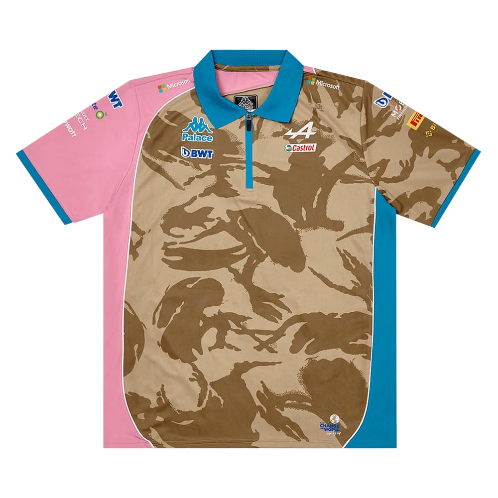 Palace x Kappa For Alpine Tech Polo Desert Camo