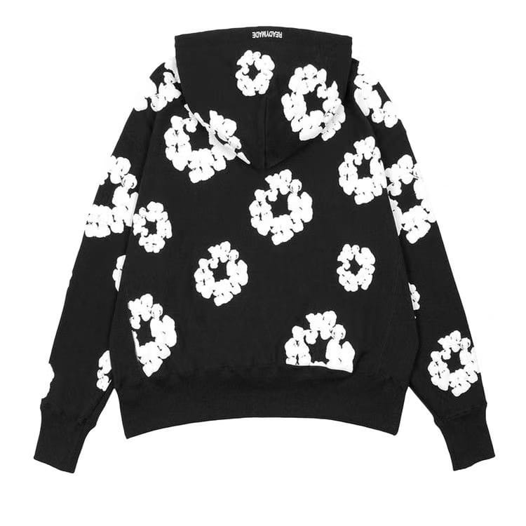 READYMADE x Denim Tears Cotton Wreath Hoodie Black/White