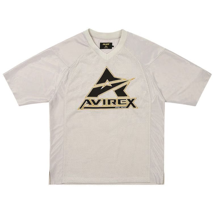 Palace Avirex Mesh Jersey Silver