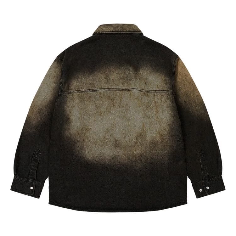 Palace Scripty Denim Shirt Sand Wash Black