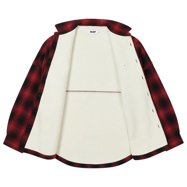 Palace Ombre Flannel Shirt Red