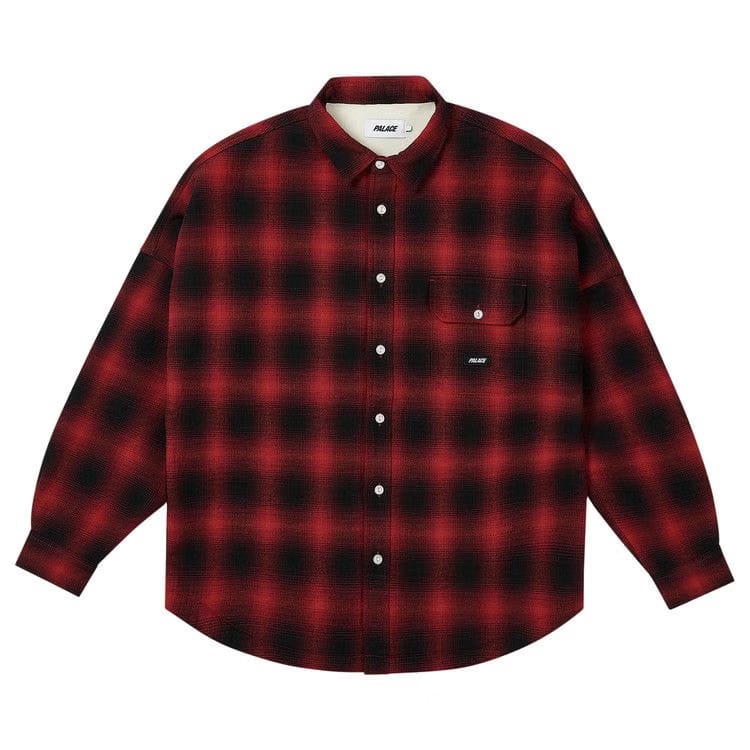 Palace Ombre Flannel Shirt Red