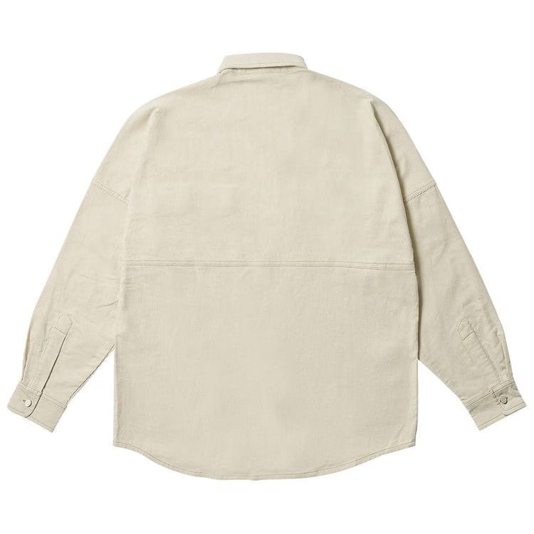 Palace Drop Shoulder Cord Shirt Soft White