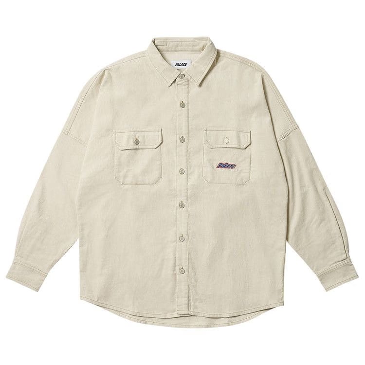 Palace Drop Shoulder Cord Shirt Soft White