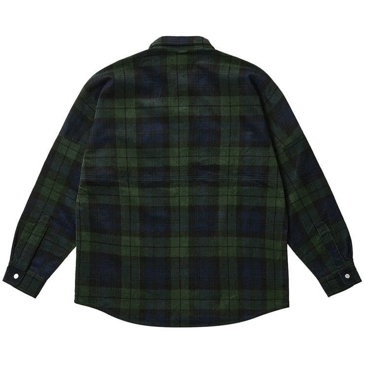 Palace Drop Shoulder Cord Shirt Tartan
