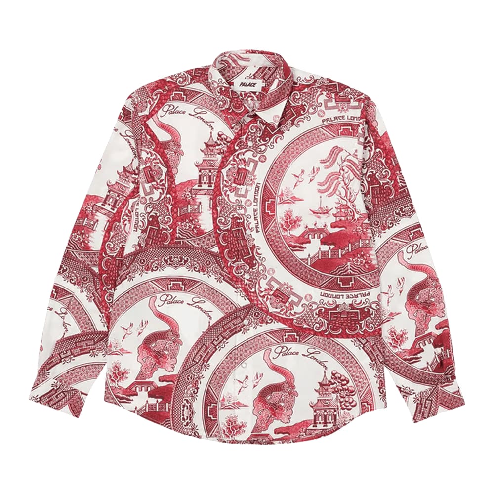 Palace China Plate Shirt Red