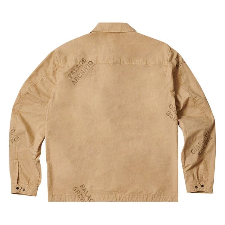 Palace x C.P. Company Washed Cotton Shirt Jacket Stone