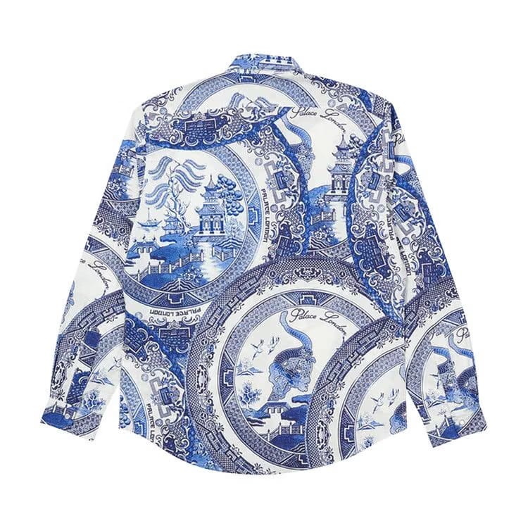 Palace China Plate Shirt Navy