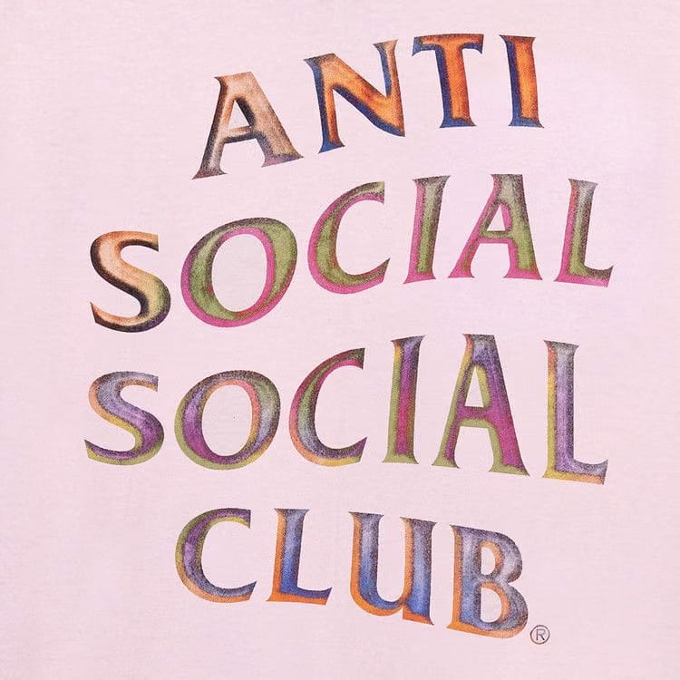Anti Social Social Club Temporary Memory Black T-Shirt Pink