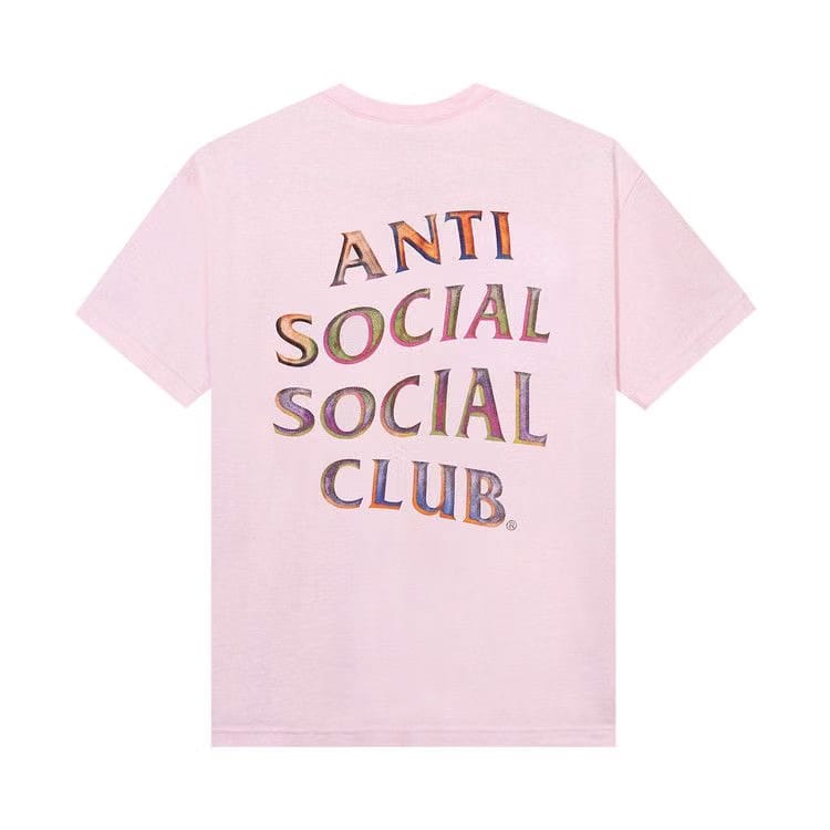 Anti Social Social Club Temporary Memory Black T-Shirt Pink